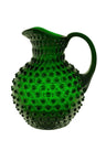 Dark Green Hobnail Large Jug 2L