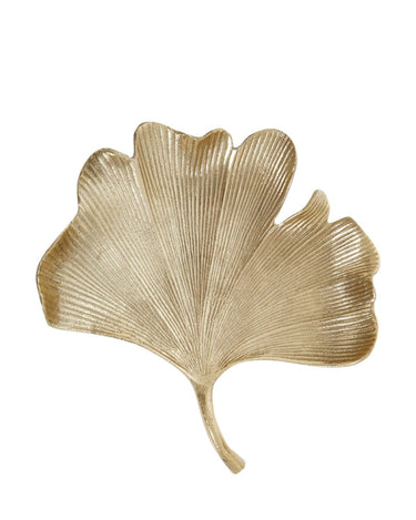 Antique Finish Ginko Leaf Dish