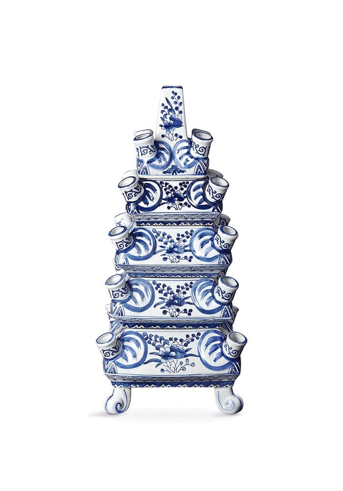 Delft Tuliperie Tall - Hand Painted Ceramic - Casa by Josephine Jenno