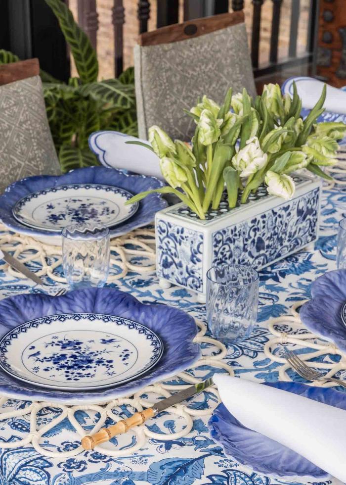 Delft Tulipiere Rectangle Vase - Casa by Josephine Jenno