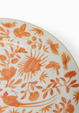 4 Sacred Bird and Butterfly Mottahedeh Archival Revival Dessert Plates
