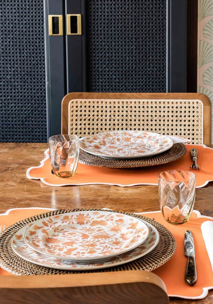 4 Sacred Bird and Butterfly Mottahedeh Archival Revival Dessert Plates