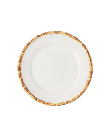 Bamboo Trim Dessert Plates - Set of 6