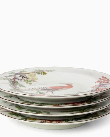 Chelsea Bird Side/Pudding Plates x 4