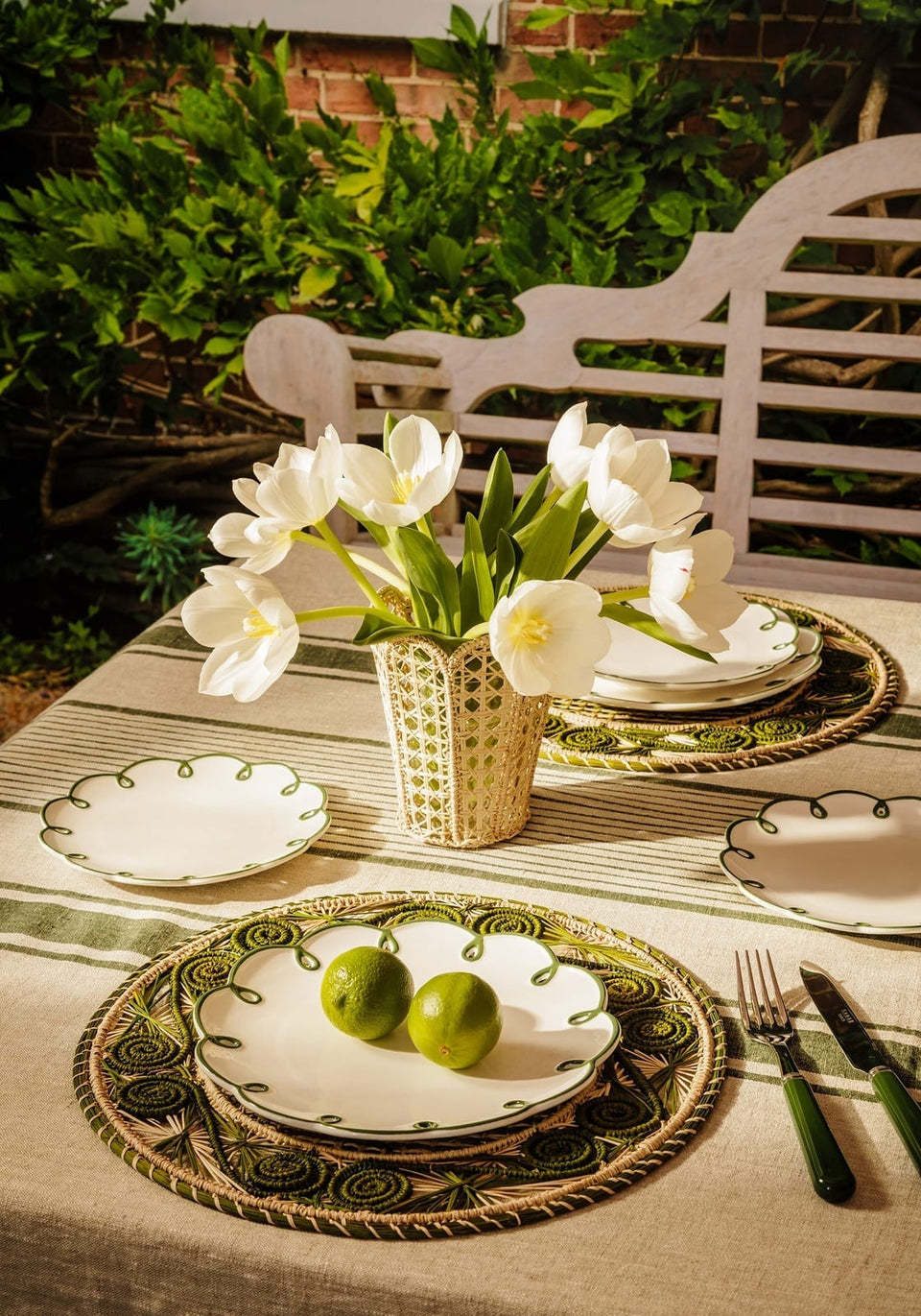 Dessert Plates Glorious Green Scalloped Dessert Plate - Set of 4