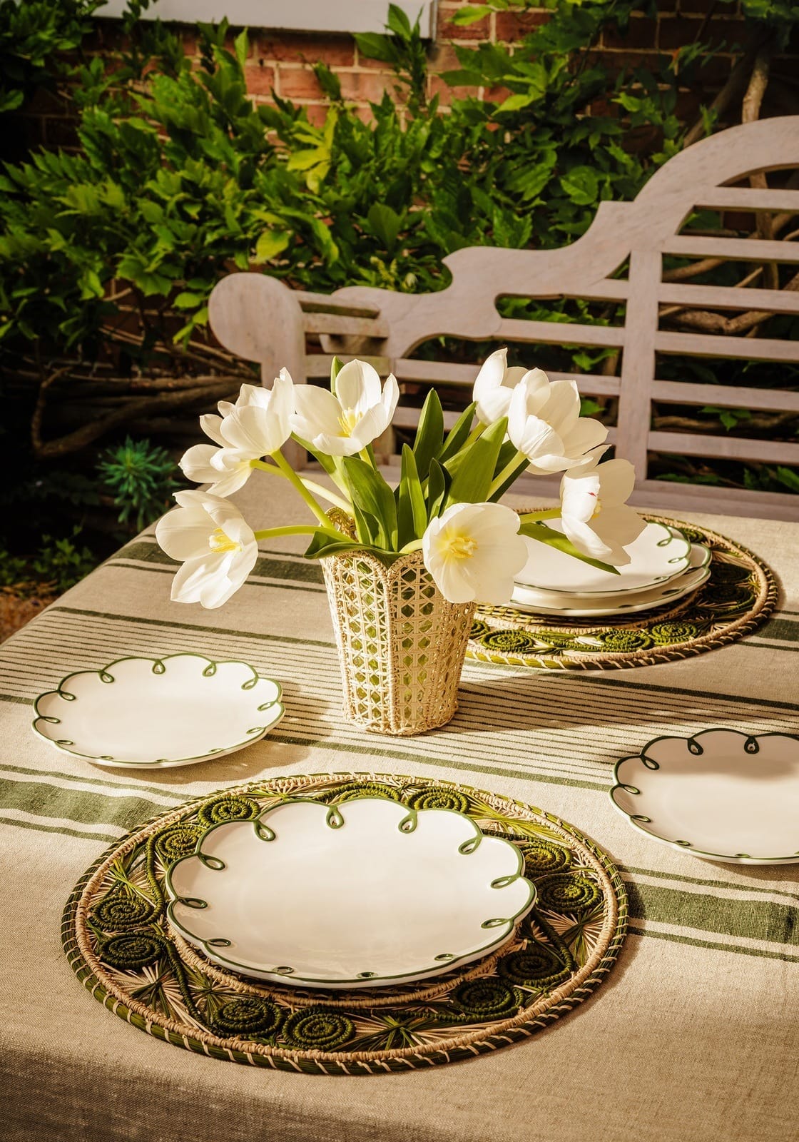 Dessert Plates Glorious Green Scalloped Dessert Plate - Set of 4