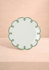Glorious Green Scalloped Dessert Plate - Set of 4