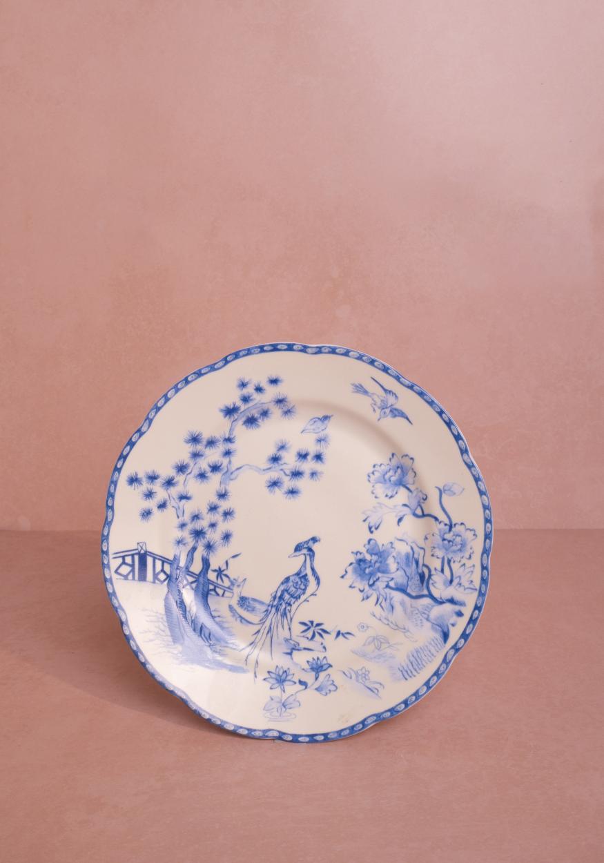 Virginia Blue and White Dessert Plates - Set of 4