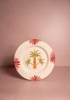 Arabella Dinner Plate, Green Palm Tree Set of 4
