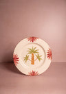 Arabella Dinner Plate, Green Palm Tree