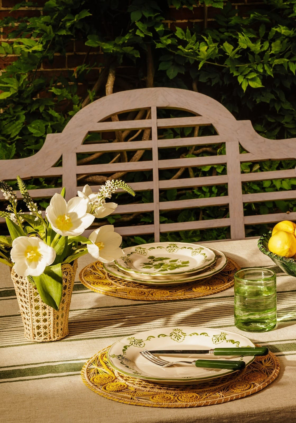 Dinner Plate Cara Shell Dinner Plate, Green