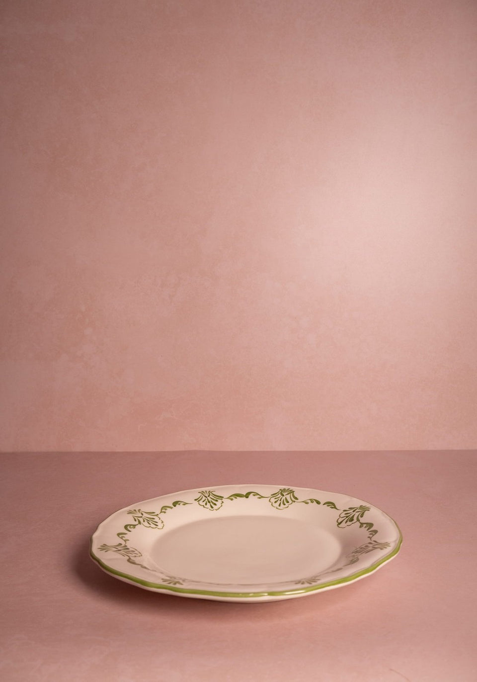 Cara Shell Dinner Plate, Green