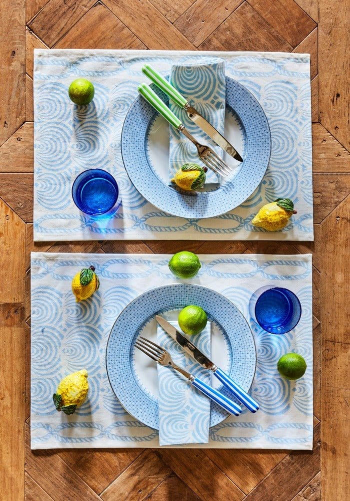 Cornflower Blue Lace Set