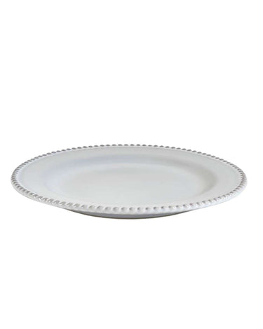 Glacier Bobble Dinner Plates White - Set of 4