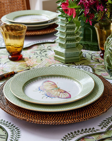 Dinner Plate Green Apple Lace Dinner Plates - Set of 4