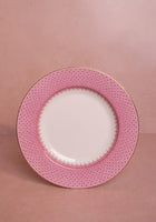 Pink Lace Dinner Plates  - Set of 4