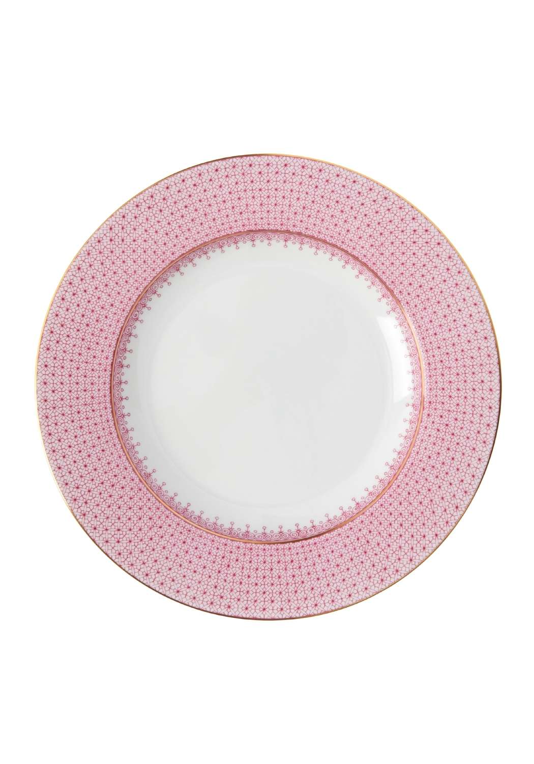 Pink Lace Dinner Plates - Set of 4