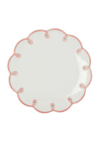 Pretty In Pink Scalloped Lunch Plate - Set of 4