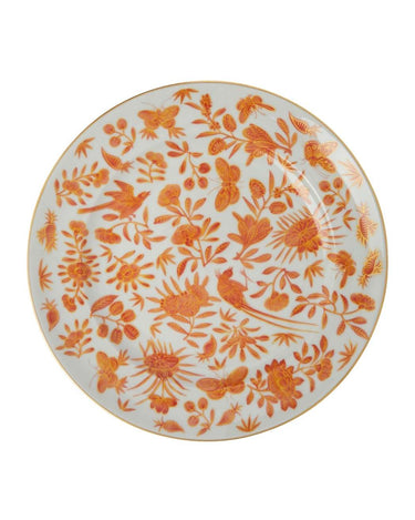 Sacred Bird and Butterfly Mottahedeh Archival Revival Dinner Plates - Set of 4