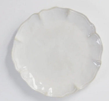 Simple Stoneware - Plain White Plates - Set of 4