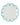 Sky Blue Scalloped Dinner Plates