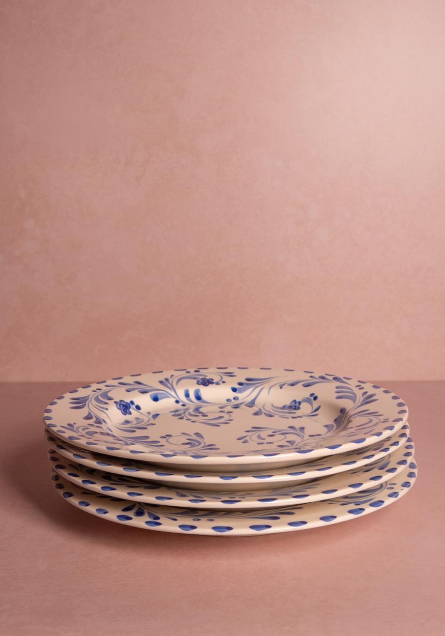 Dinner Plate Sophia Dinner Plate, Blue Set of 4