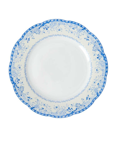 Virginia Blue and White Dinner Plates - Set of 4