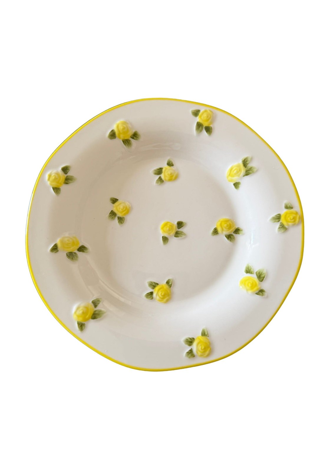Yellow Rose Side Plates - Set of 4