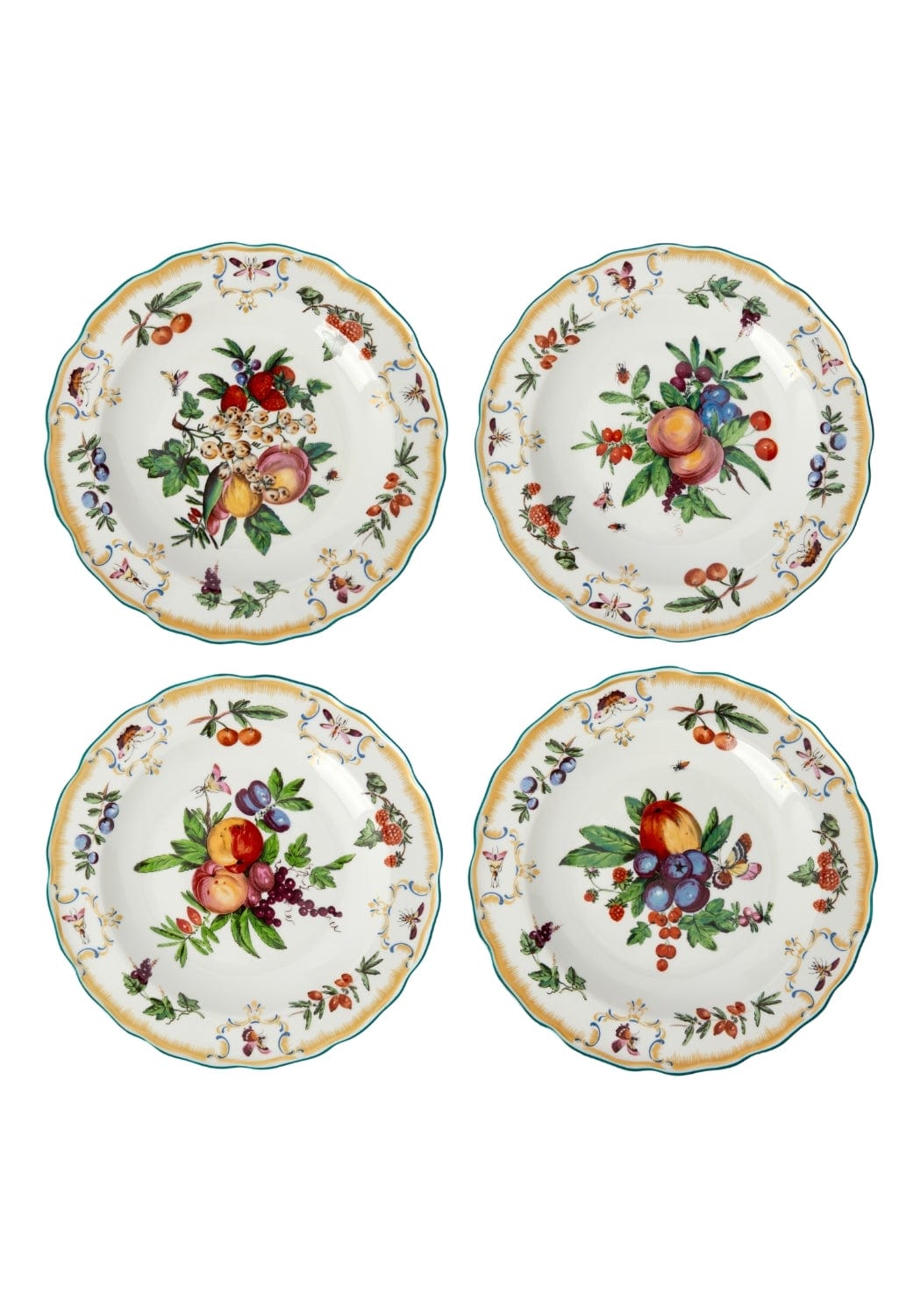 Duke of Gloucester Side/Pudding Plates - Set of 4 - Casa by Josephine Jenno