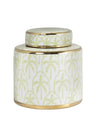 Eleanor Leaf Pattern Canister - Small