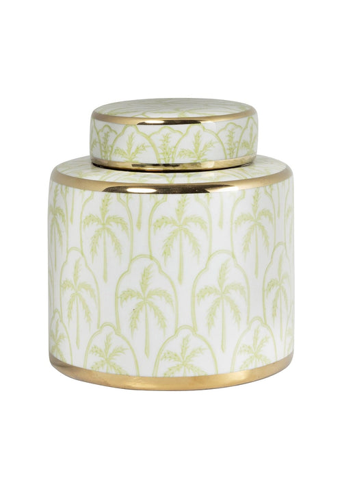 Eleanor Leaf Pattern Canister - Small