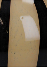 Elegant Brown Two Toned Striped Vase - Casa by Josephine Jenno