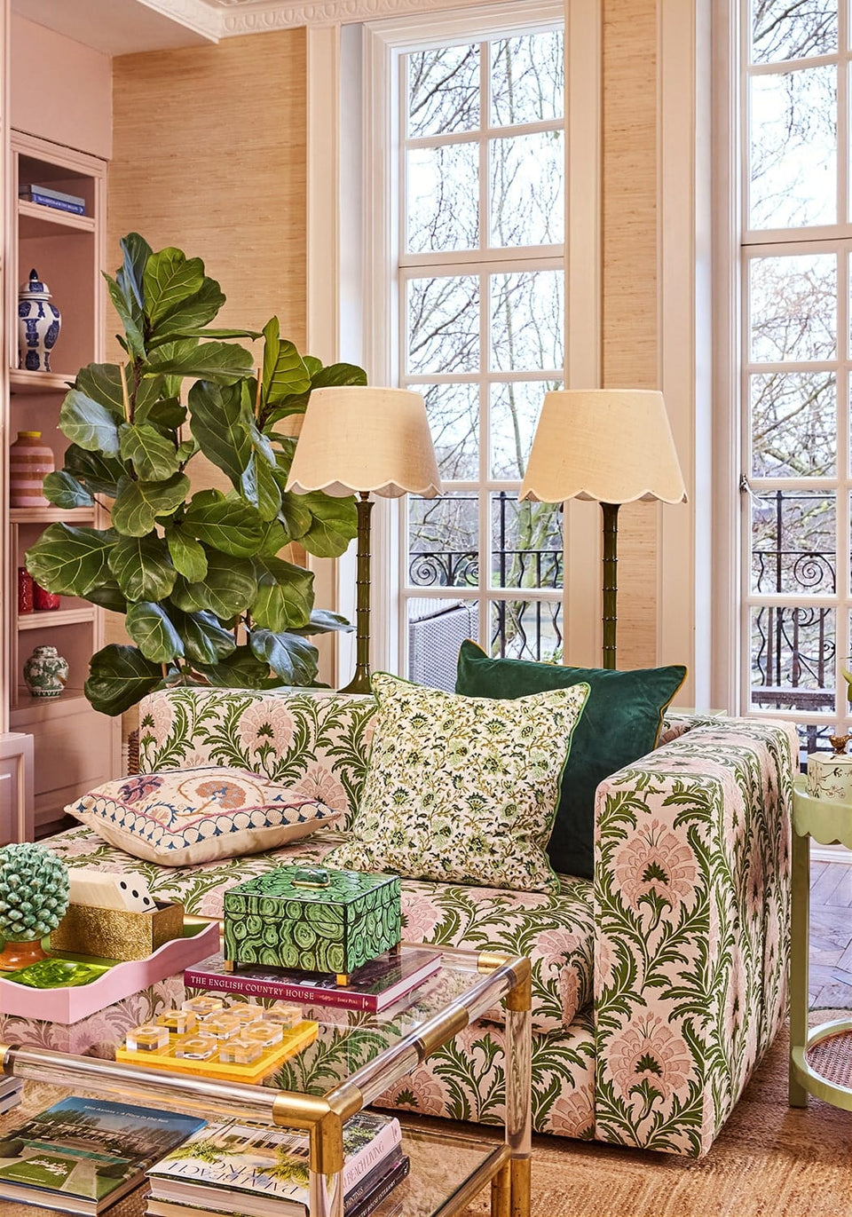 Emerald Meridian Cushion Cover - Casa by Josephine Jenno