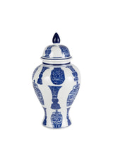 Emma Azure Blossom Temple Jar - Casa by Josephine Jenno