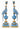Enamelled Pretty Polly Parrot Candlestick - Left - Casa by Josephine Jenno