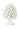 Evelyn White Ceramic Pine Cone - Casa by Josephine Jenno