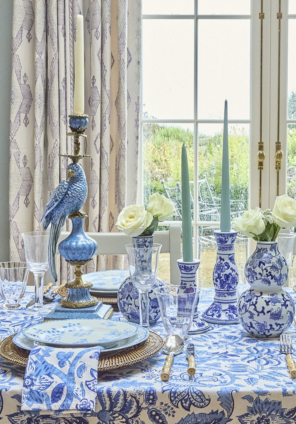 From Jaipur with Love Blue and White Table Napkin - Set of 4 - Casa by Josephine Jenno