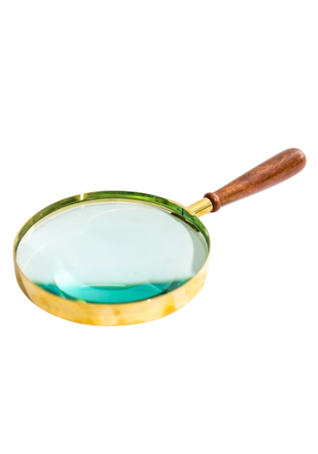 Giant Brass Magnifying Glass with Wooden Handle - Casa by Josephine Jenno