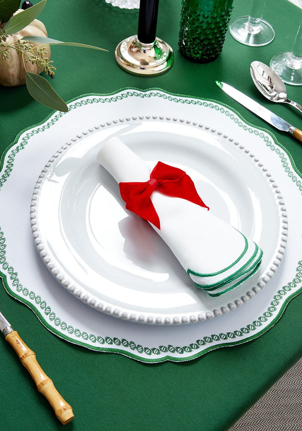 Glacier Bobble Dinner Plates White - Set of 4 - Casa by Josephine Jenno