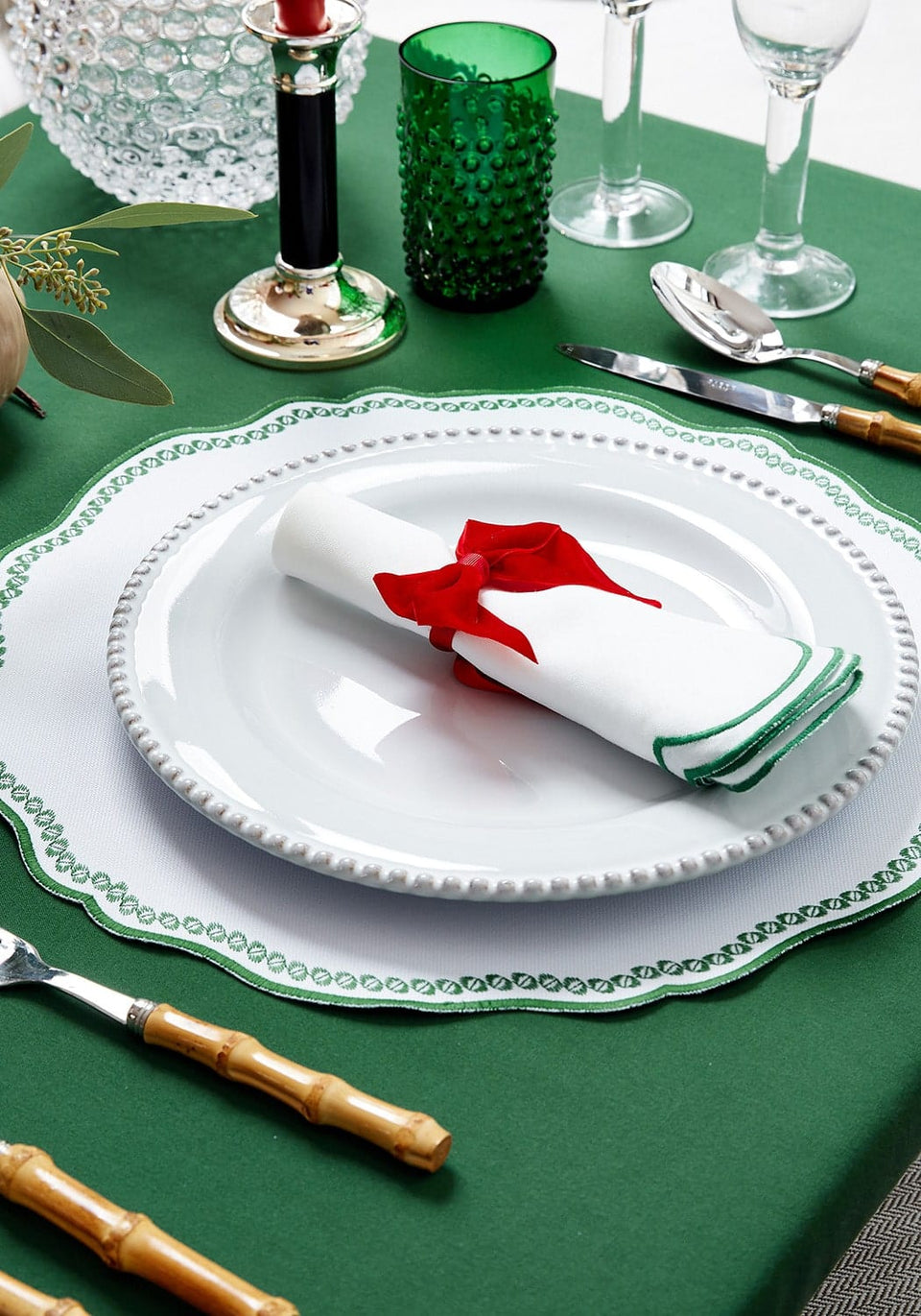 Glacier Bobble Dinner Plates White - Set of 4 - Casa by Josephine Jenno