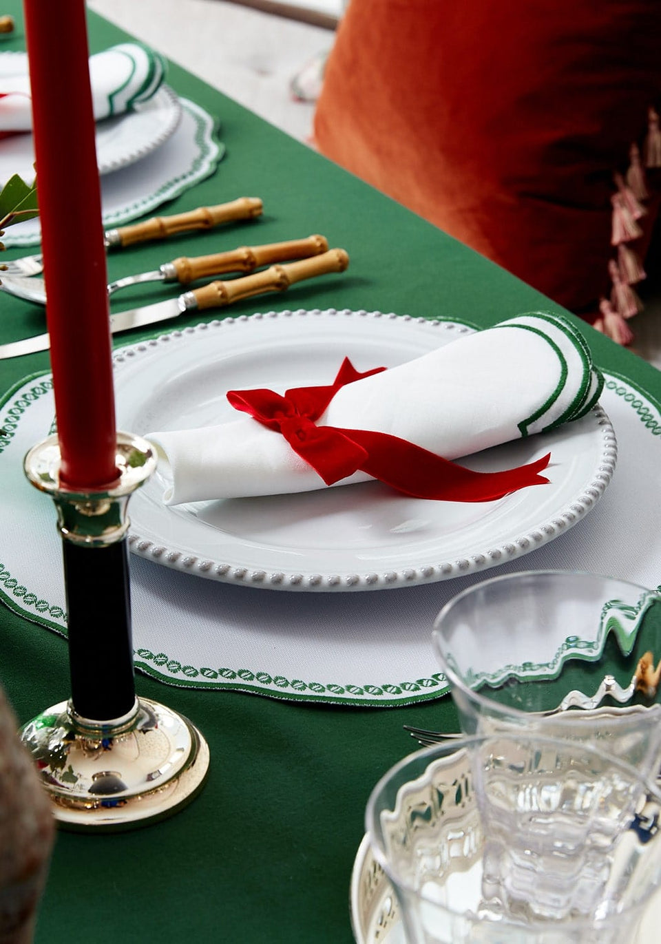 Glacier Bobble Dinner Plates White - Set of 4 - Casa by Josephine Jenno