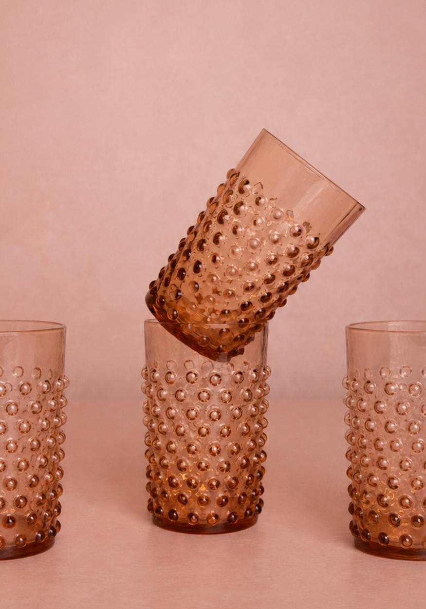 Bronze Dew Drop Tumblers - Set Of 4