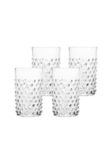 Clear Dew Drop Tumblers - Set Of 4