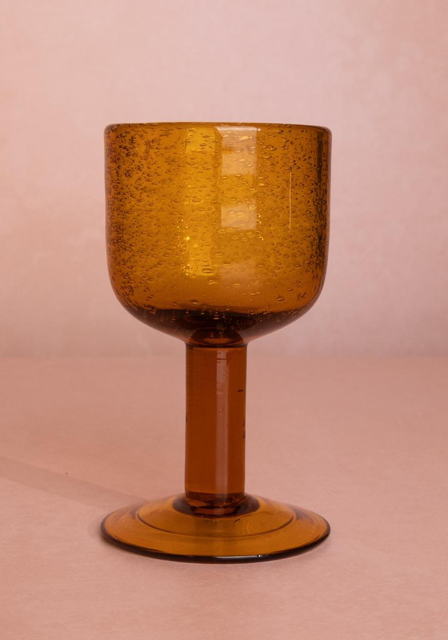 Eleanor Wine Glass, Mustard - Set of 8
