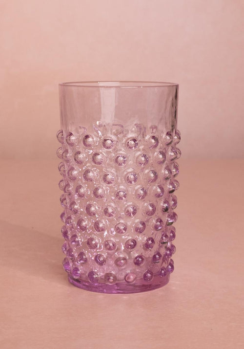 Lilac Hobnail Tumblers - Set of 4