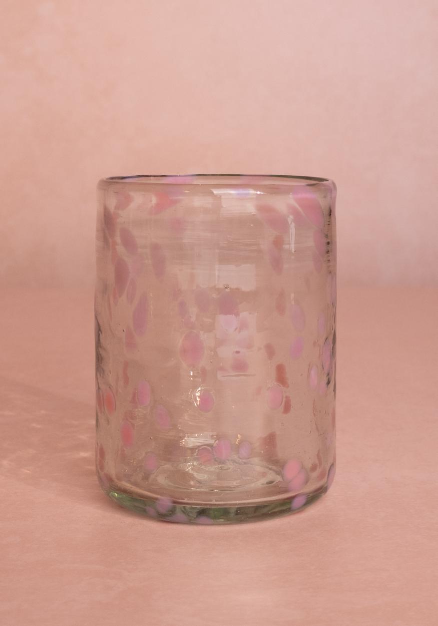Louisa Confetti Tumbler, Pink - Set of 4