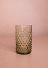 Olive Green Dew Drop Tumblers - Set of 4