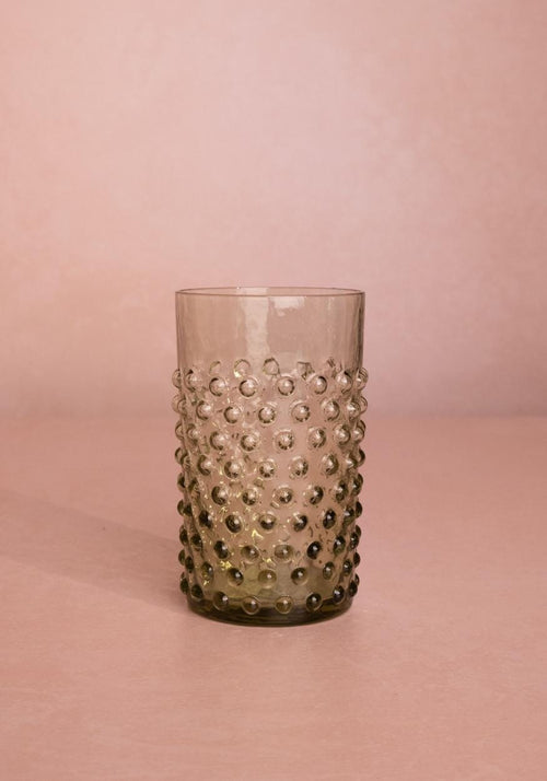 Olive Green Dew Drop Tumblers - Set of 4