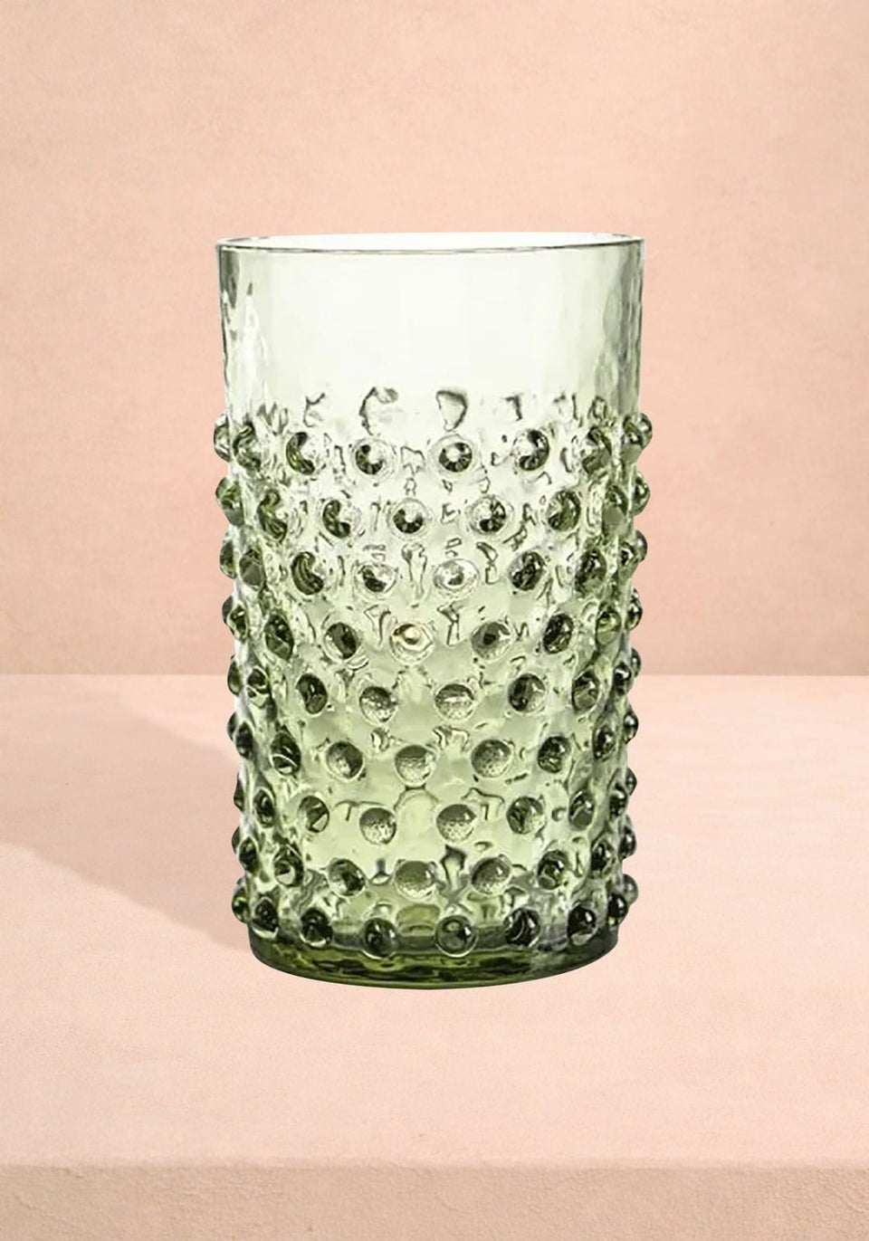Glasses Olive Green Dew Drop Tumblers - Set of 4