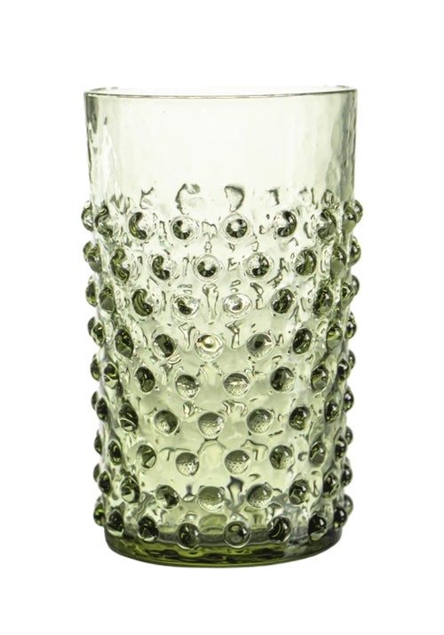 Olive Green Dew Drop Tumblers - Set of 4